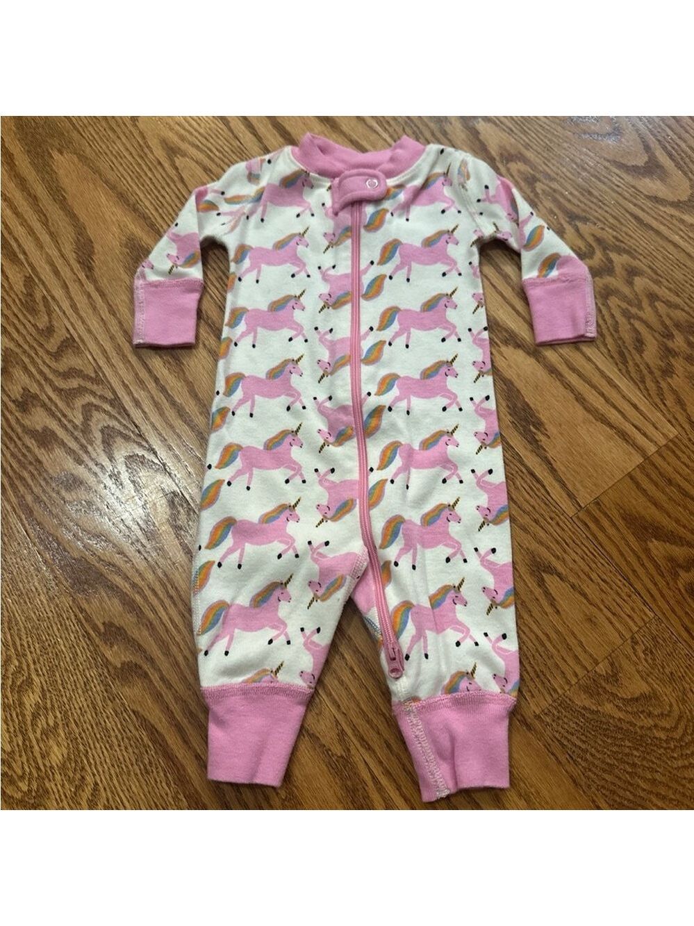 Hanna Andersson Unicorn Pajamas Girls 0-3 months